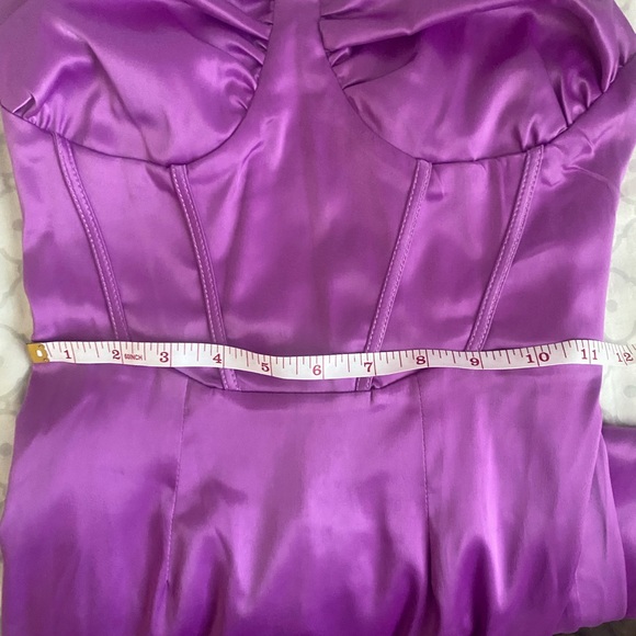 NWOT Corset bodycon satin dress FULL LENGTH - Picture 11 of 12